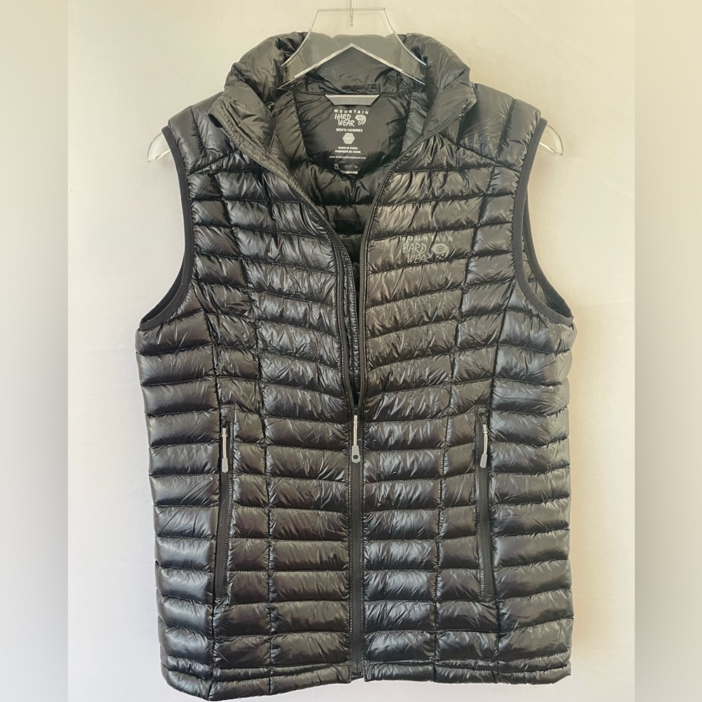 Mountain Hardwear 800 Down Shell Vest Ghost Whisperer Men’s Small Black
